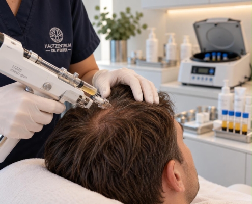 PRP-Behandlung Haare PRP-Behandlung der Kopfhaut bei Haarausfall